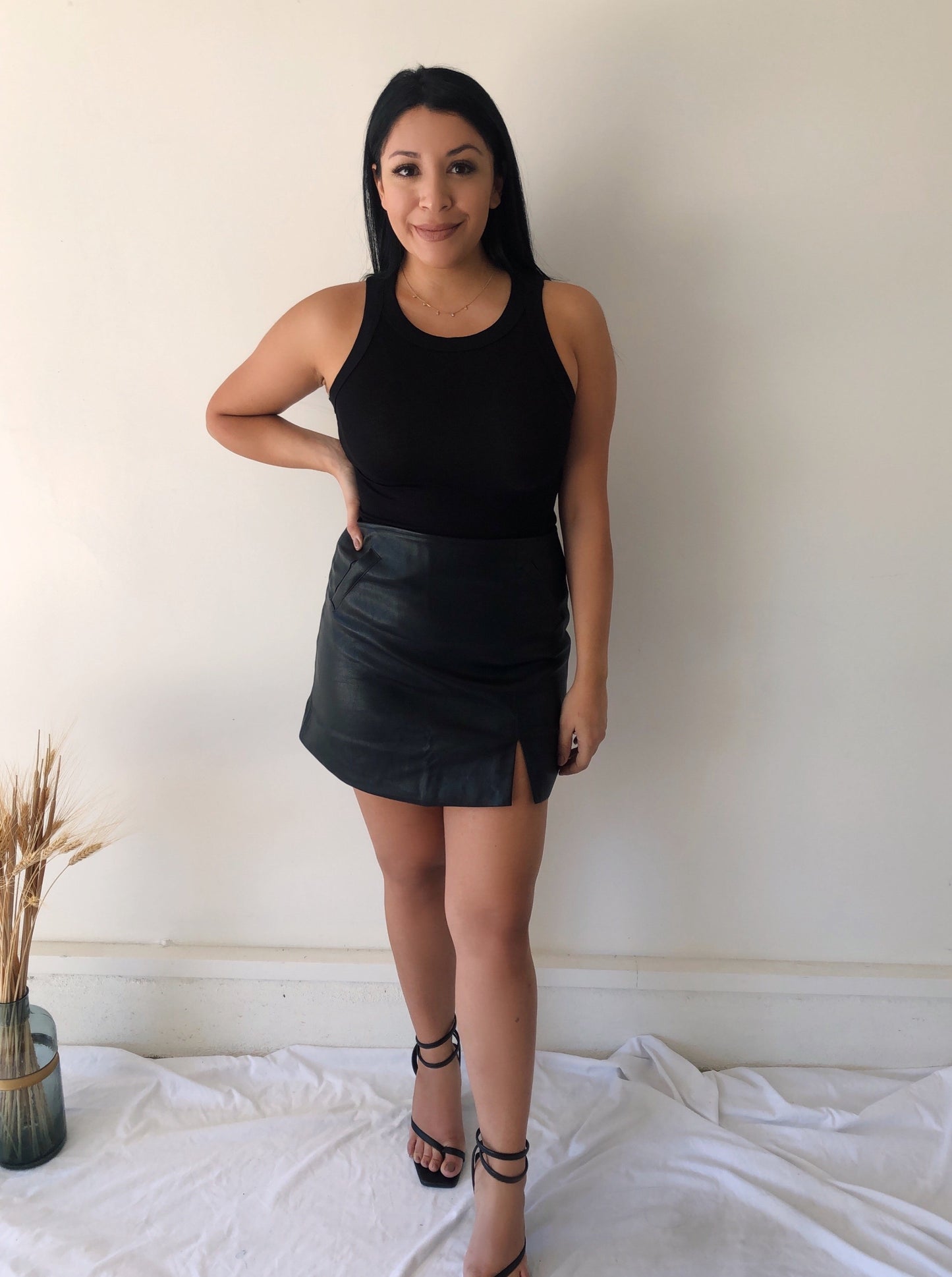 Berlin Faux Leather Skirt - Final Sale