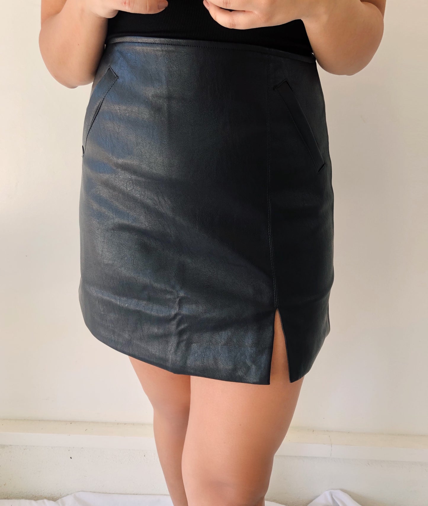 Berlin Faux Leather Skirt - Final Sale