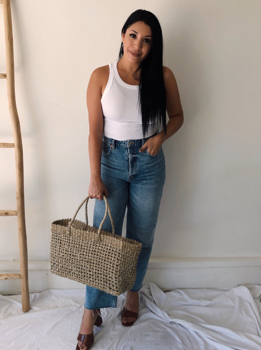 Venice Ribbed Tank (White)