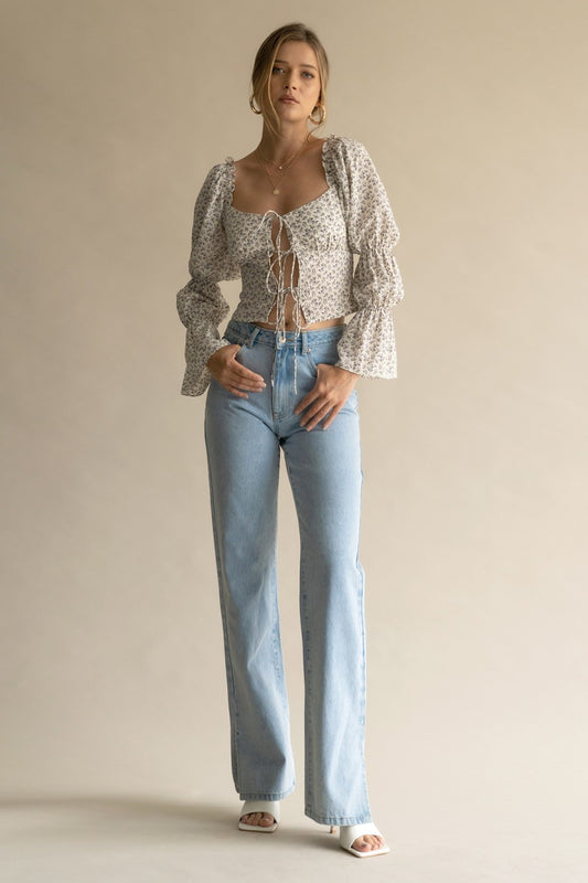 Mimosa Floral Top - Final Sale