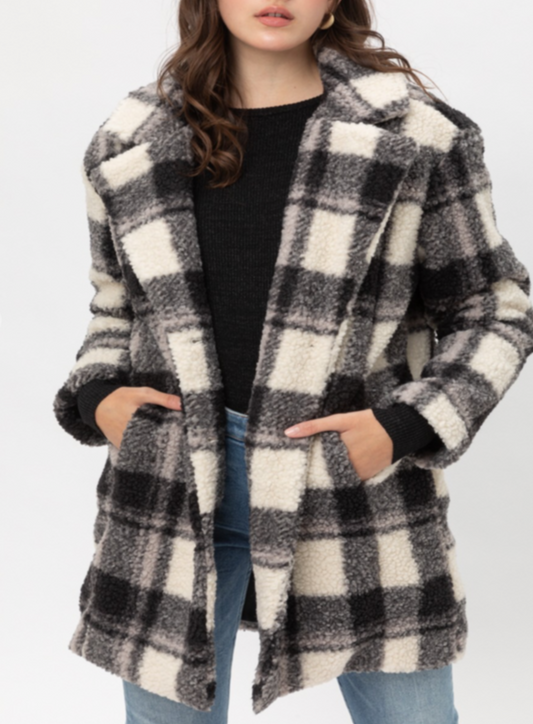 Platville Plaid Coat - Final Sale