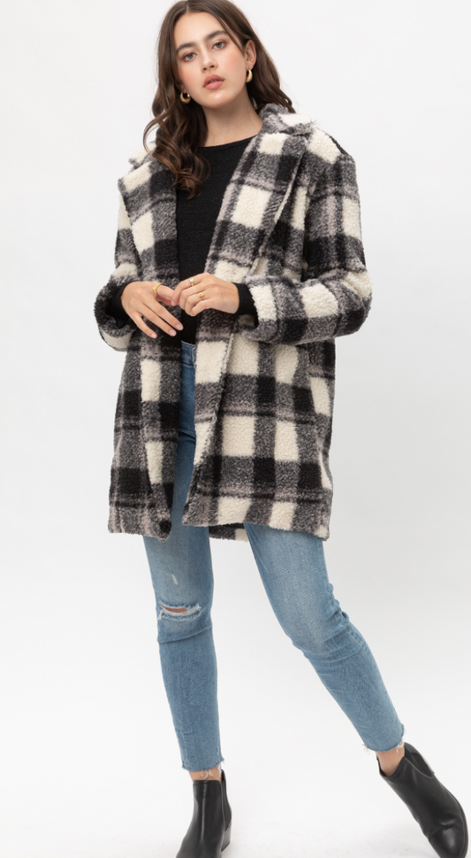Platville Plaid Coat - Final Sale