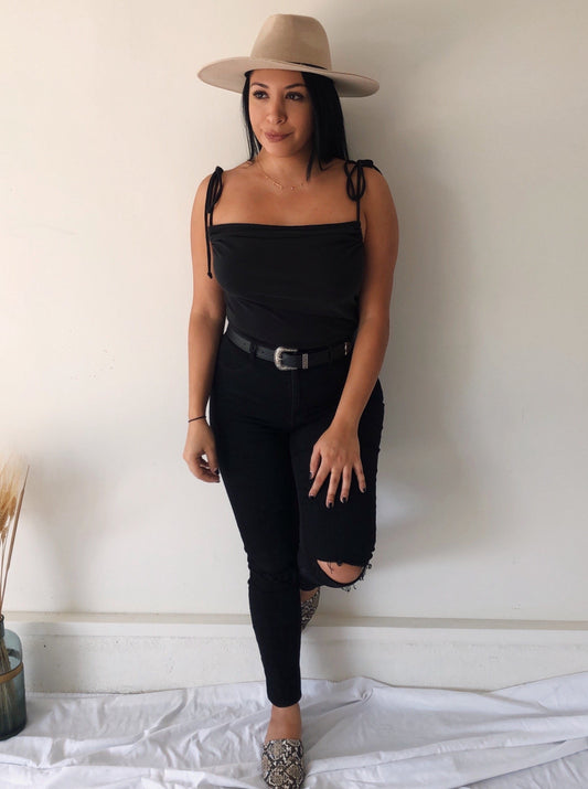 Vienna Shoulder Tie Top - Final Sale