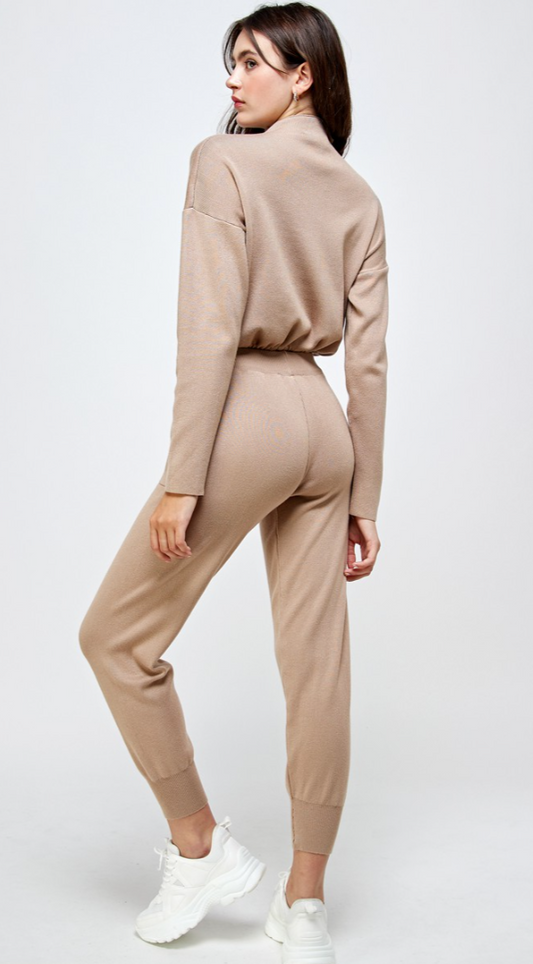 Aspen Jogger Set (Taupe) - Final Sale